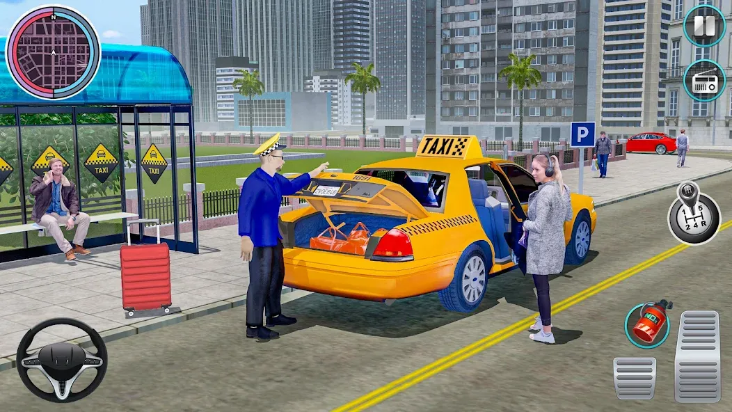 City Taxi Driving: Taxi Games  [МОД Меню] Screenshot 3