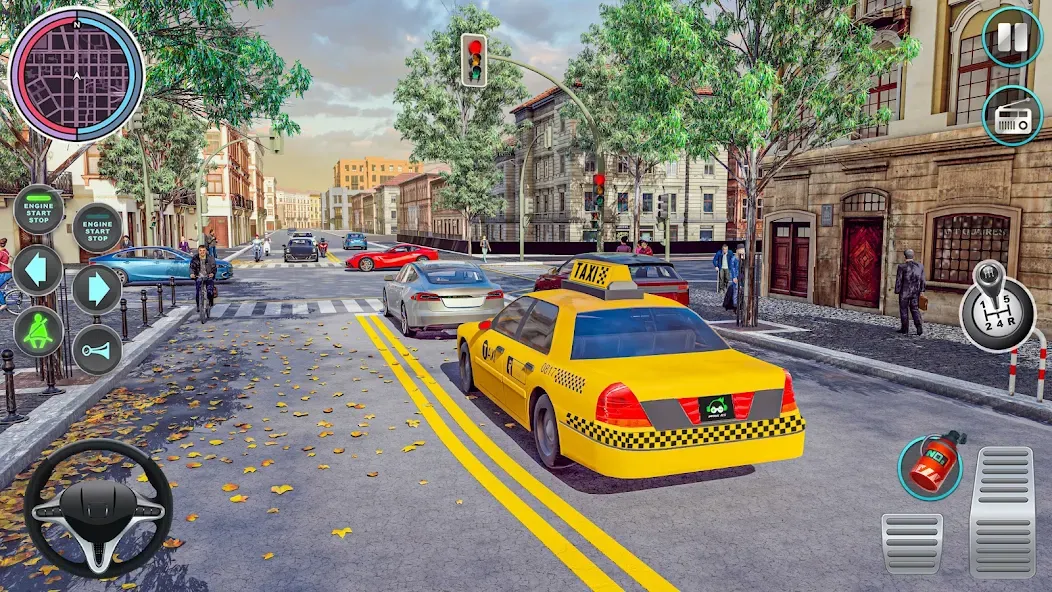 City Taxi Driving: Taxi Games  [МОД Меню] Screenshot 5