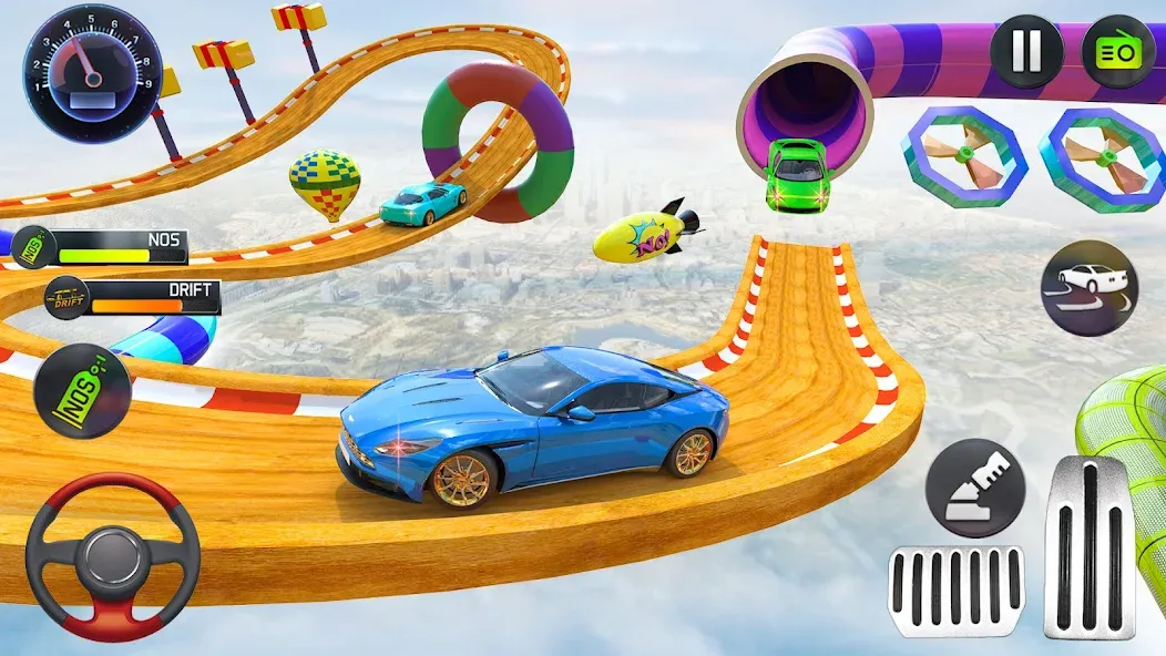 Mega Ramp Car Stunts Race Game  [МОД Menu] Screenshot 3