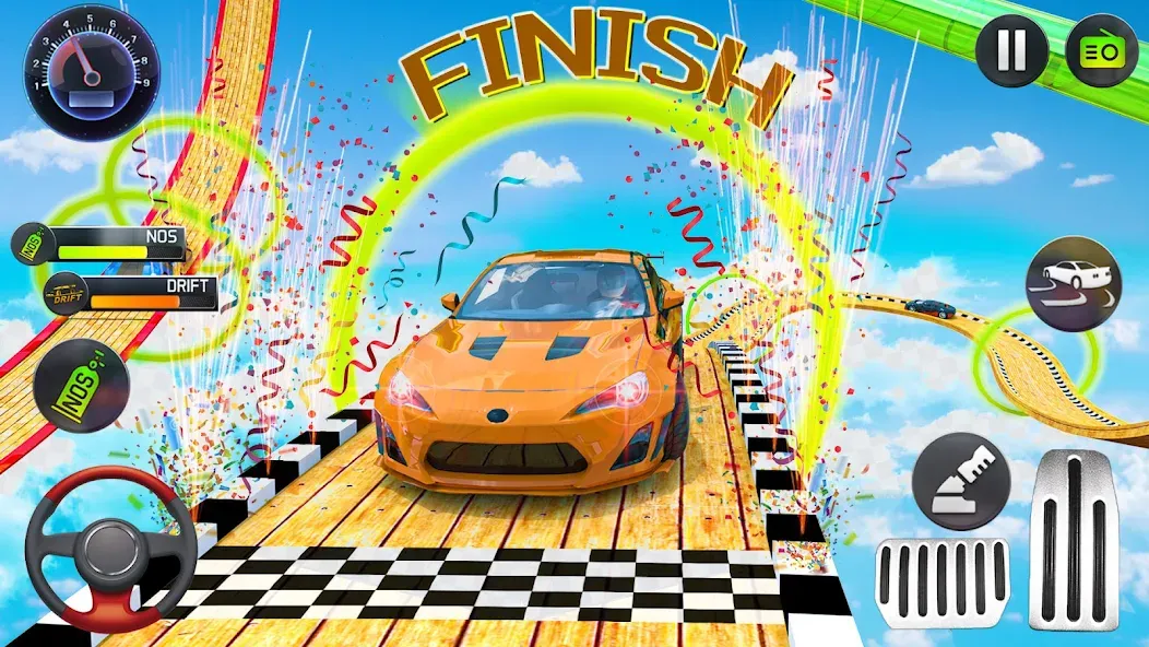 Mega Ramp Car Stunts Race Game  [МОД Menu] Screenshot 4