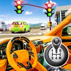 Скачать взлом Modern Car Driving School Game  [МОД Menu] - полная версия apk на Андроид