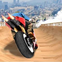 Скачать взлом Mega Ramp Bike Stunts Games 3D  [МОД Бесконечные деньги] - полная версия apk на Андроид