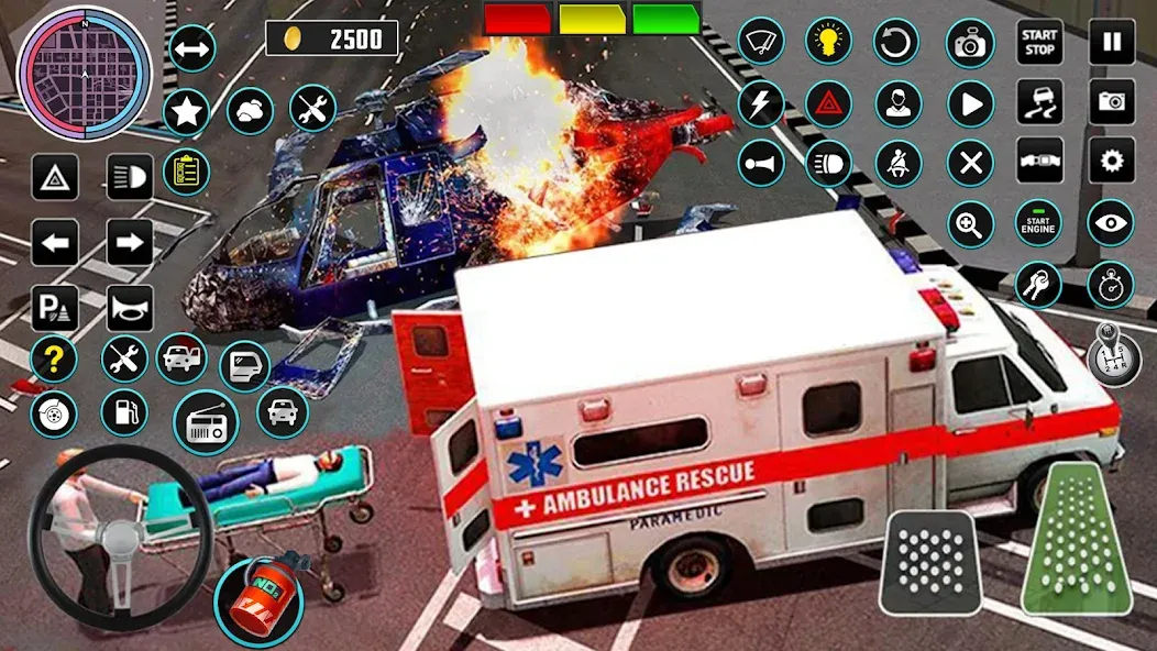 Heli Ambulance Simulator Game  [МОД Много денег] Screenshot 4