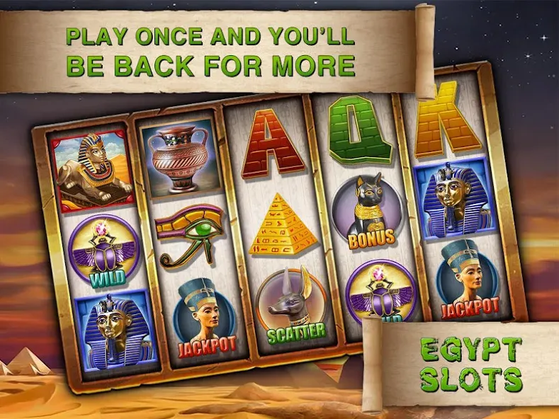 Egypt Slots Casino Machines (Египетские игровые автоматы казино)  [МОД Все открыто] Screenshot 5