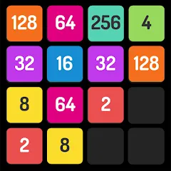 Взломанная X2 Blocks - 2048 Number Game (Блоки)  [МОД Бесконечные монеты] - стабильная версия apk на Андроид