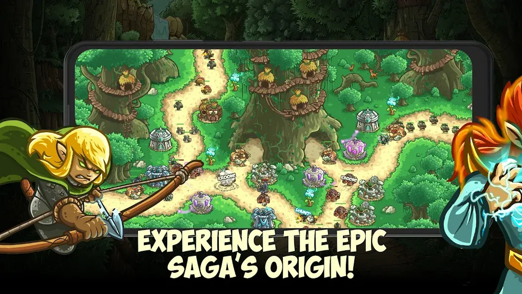 Kingdom Rush Origins TD (Кингдом Раш Ориджинс)  [МОД Много монет] Screenshot 1