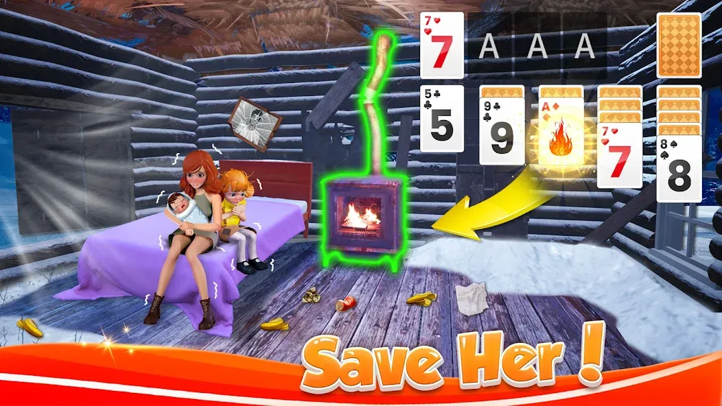 Solitaire Home Design (Солитер Хоум Дизайн)  [МОД Много денег] Screenshot 1