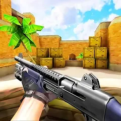 Скачать взломанную Gun Strike: FPS Shooter Game (Каунтер Атак)  [МОД Menu] - стабильная версия apk на Андроид