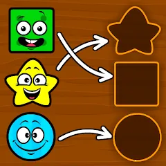 Взлом Shapes & Colors Games for Kids  [МОД Unlimited Money] - стабильная версия apk на Андроид
