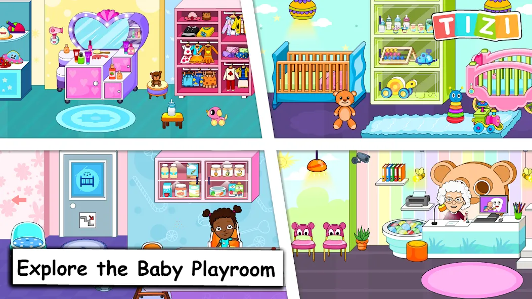 My Tizi Town Daycare Baby Game  [МОД Все открыто] Screenshot 1