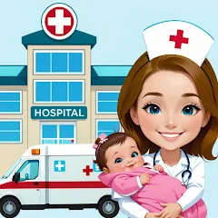 Скачать взлом My Hospital Town Doctor Games  [МОД Меню] - стабильная версия apk на Андроид