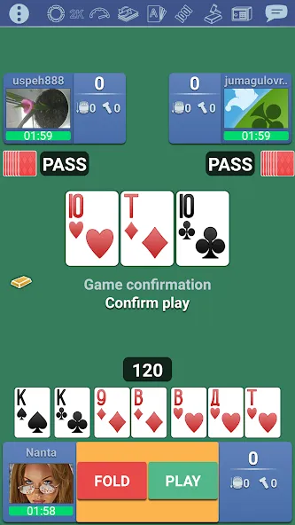 Thousand 1000 Online card game  [МОД Unlocked] Screenshot 1