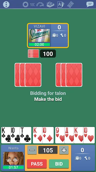 Thousand 1000 Online card game  [МОД Unlocked] Screenshot 3