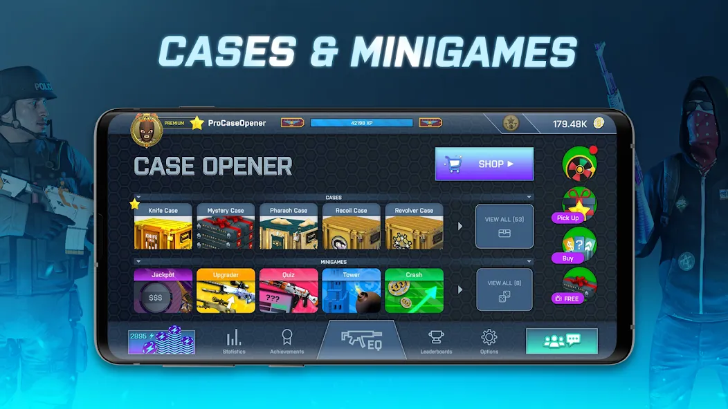 Case Opener - skins simulator (Кейс Опенер)  [МОД Много денег] Screenshot 2