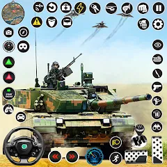 Скачать взлом Tank Fury: Battle of Steels  [МОД Unlocked] - стабильная версия apk на Андроид