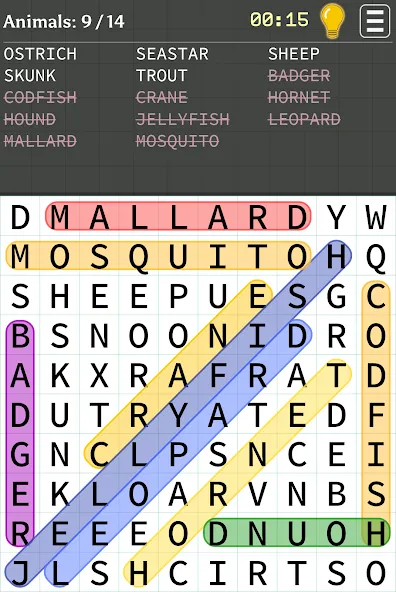 Word Search (Уорд Срч)  [МОД Бесконечные деньги] Screenshot 1