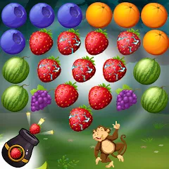 Скачать взломанную Fruits Shooter Pop (Фрутс Шутер Поп)  [МОД Unlocked] - полная версия apk на Андроид