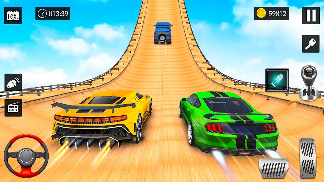 Ramp Car Stunt Racing Game (Крейзи Кар Стантс)  [МОД Много монет] Screenshot 2