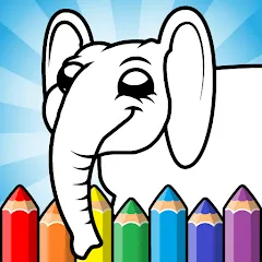 Скачать взлом Easy coloring pages for kids  [МОД Mega Pack] - полная версия apk на Андроид