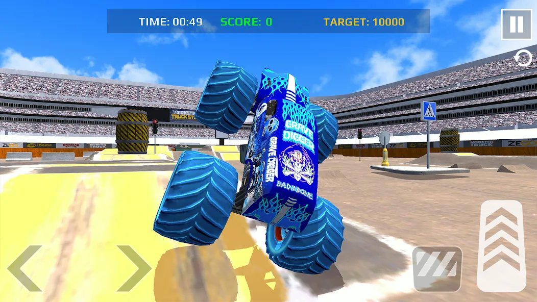 Car Games: Monster Truck Stunt (Монстртрак стант)  [МОД Mega Pack] Screenshot 3