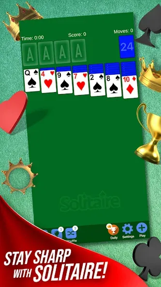 Solitaire + Card Game by Zynga  [МОД Бесконечные монеты] Screenshot 1