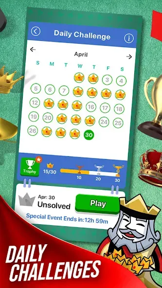 Solitaire + Card Game by Zynga  [МОД Бесконечные монеты] Screenshot 2