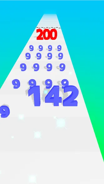 Number Master: Run and merge (Намбер Мастер)  [МОД Бесконечные монеты] Screenshot 2