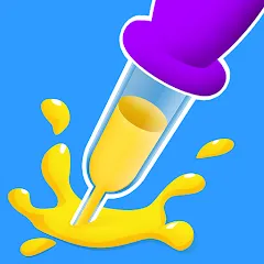 Взломанная Paint Dropper: draw puzzle (Пэйнт Дроппер)  [МОД Меню] - последняя версия apk на Андроид