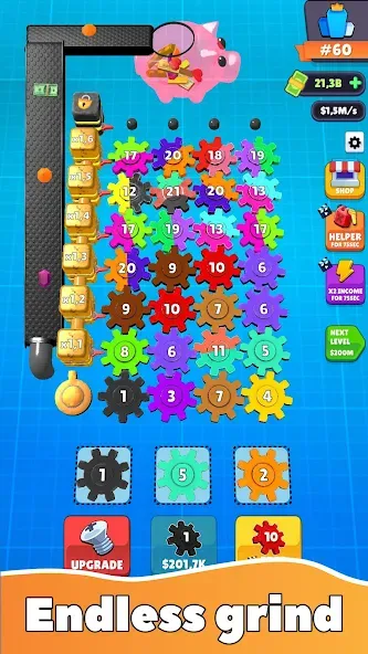 Gear Clicker (Гир Кликер)  [МОД Unlimited Money] Screenshot 2