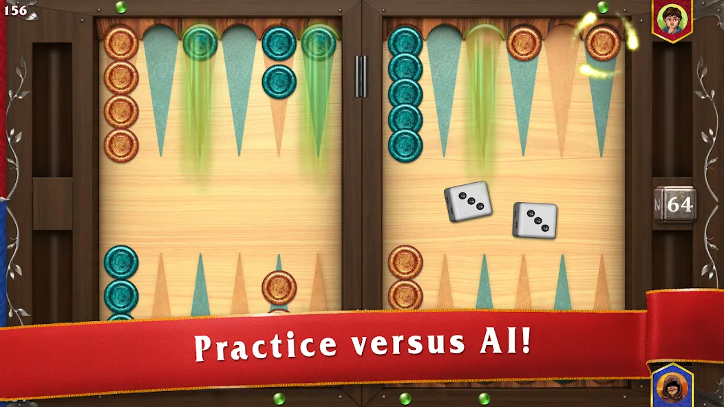 Backgammon Masters  [МОД Много монет] Screenshot 3