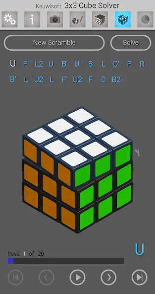 3x3 Cube Solver (х3 кубик решатель)  [МОД Бесконечные монеты] Screenshot 4