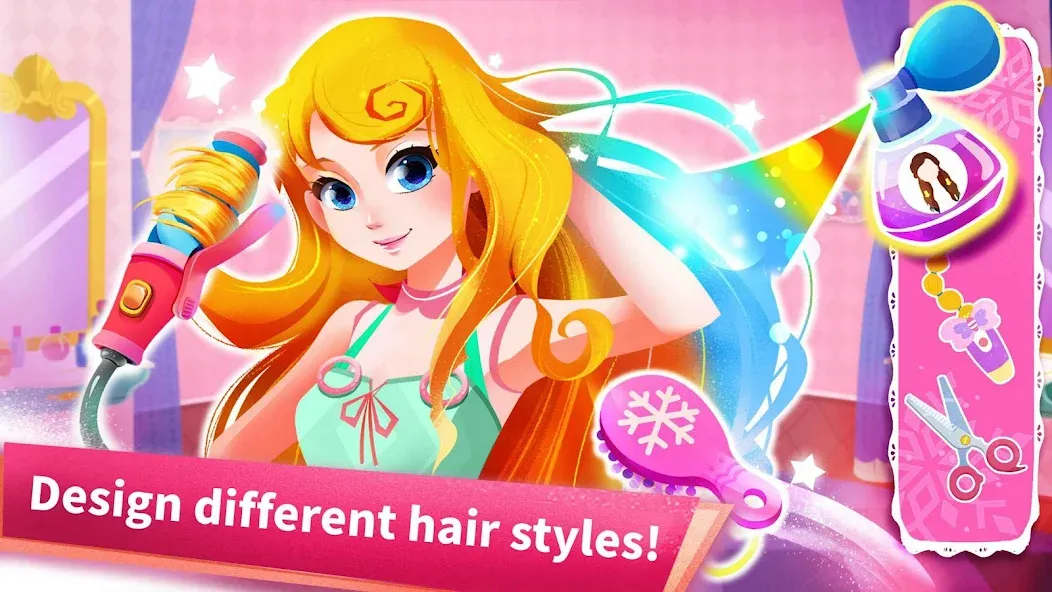 Little Panda: Princess Salon  [МОД Много монет] Screenshot 3