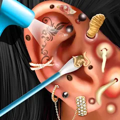 Скачать взломанную Ear Salon ASMR Ear Wax& Tattoo (АСМР)  [МОД Все открыто] - полная версия apk на Андроид