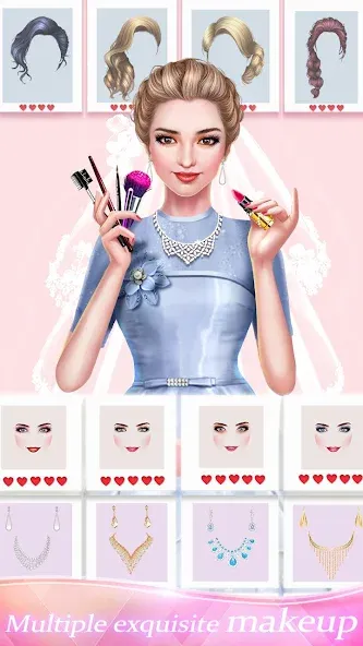 Dream Wedding: Bride Dress Up  [МОД Все открыто] Screenshot 3