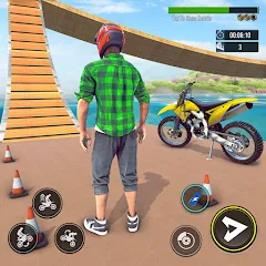 Взломанная Bike Stunt : Motorcycle Game  [МОД Бесконечные деньги] - полная версия apk на Андроид