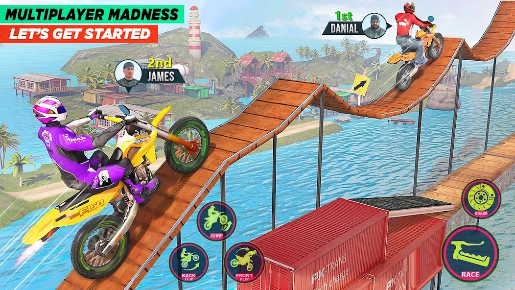 Bike Stunt Game: Tricks Master  [МОД Menu] Screenshot 1