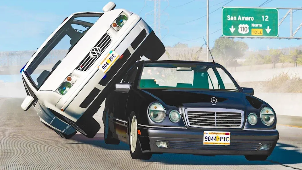 Realistic Car Crash Simulator (Реалистичный симулятор автокатастроф)  [МОД Бесконечные деньги] Screenshot 2