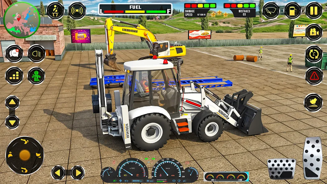 Real JCB Construction Games 3D  [МОД Много монет] Screenshot 1