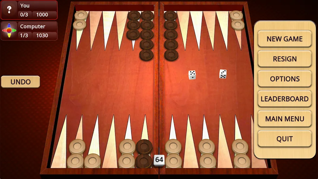 Backgammon Mighty  [МОД Много монет] Screenshot 2