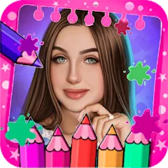 Взлом Lady Diana Coloring Game (Леди Диана Колоринг Гейм)  [МОД Unlimited Money] - стабильная версия apk на Андроид