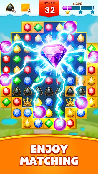 Jewels Legend - Match 3 Puzzle (Джуэл Легенд)  [МОД Много монет] Screenshot 3