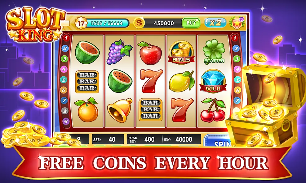 Slots Machines - Vegas Casino  [МОД Бесконечные монеты] Screenshot 1