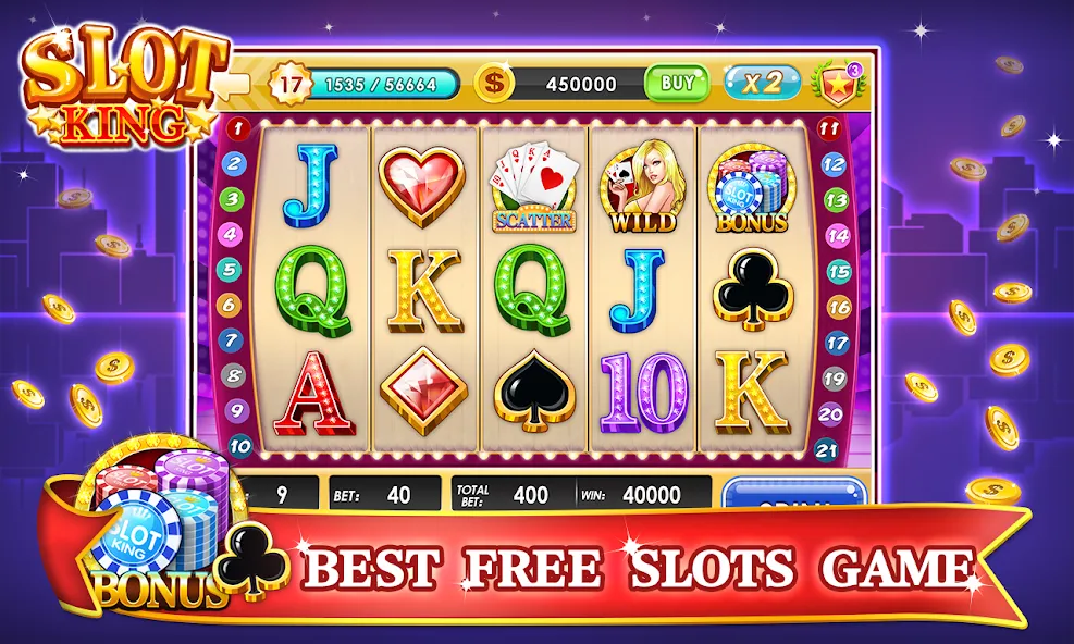 Slots Machines - Vegas Casino  [МОД Бесконечные монеты] Screenshot 3