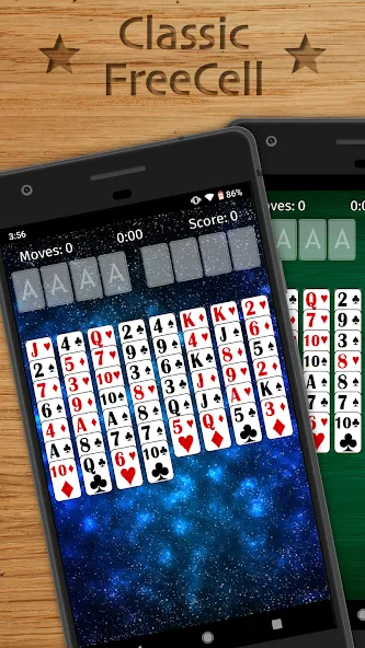 FreeCell Solitaire Classic (Фрисел Солитер Классик)  [МОД Unlocked] Screenshot 1