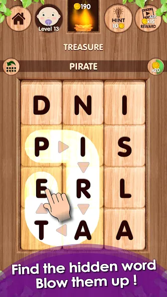 Falling Word Games - Addictive (Фоллинг Уорд Геймс)  [МОД Меню] Screenshot 1