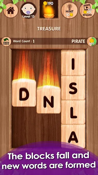 Falling Word Games - Addictive (Фоллинг Уорд Геймс)  [МОД Меню] Screenshot 2