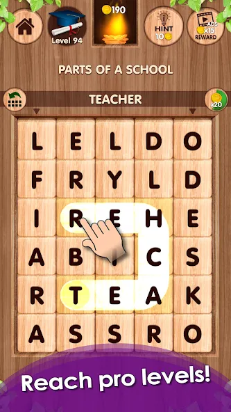 Falling Word Games - Addictive (Фоллинг Уорд Геймс)  [МОД Меню] Screenshot 4