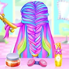 Скачать взлом Braided Hair Salon Girls Games  [МОД Menu] - последняя версия apk на Андроид