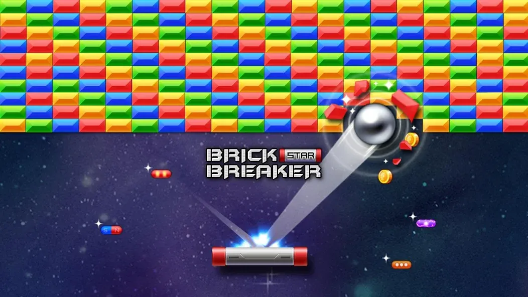 Brick Breaker Star: Space King  [МОД Все открыто] Screenshot 1