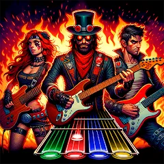 Взломанная Guitar Hero Mobile: Music Game (Гитар Хиро Мобайл)  [МОД Много денег] - полная версия apk на Андроид